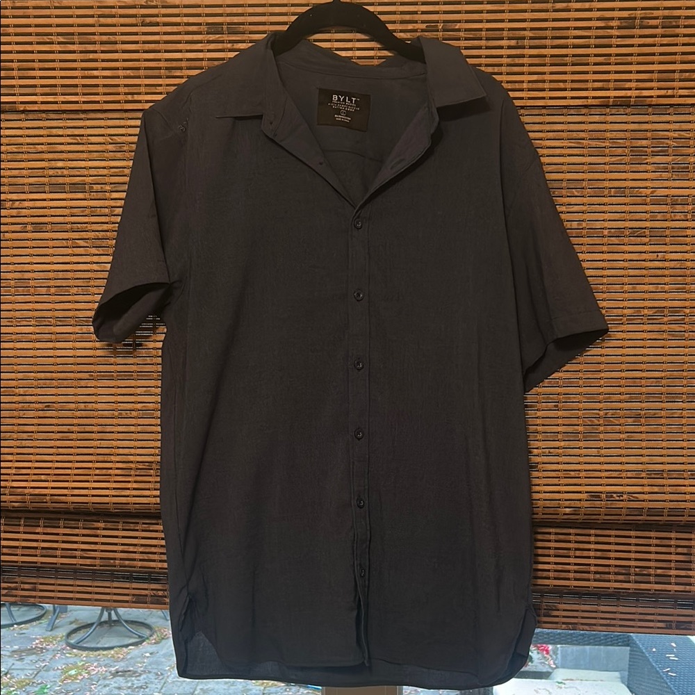 Men's Black Short Sleeve Shirt